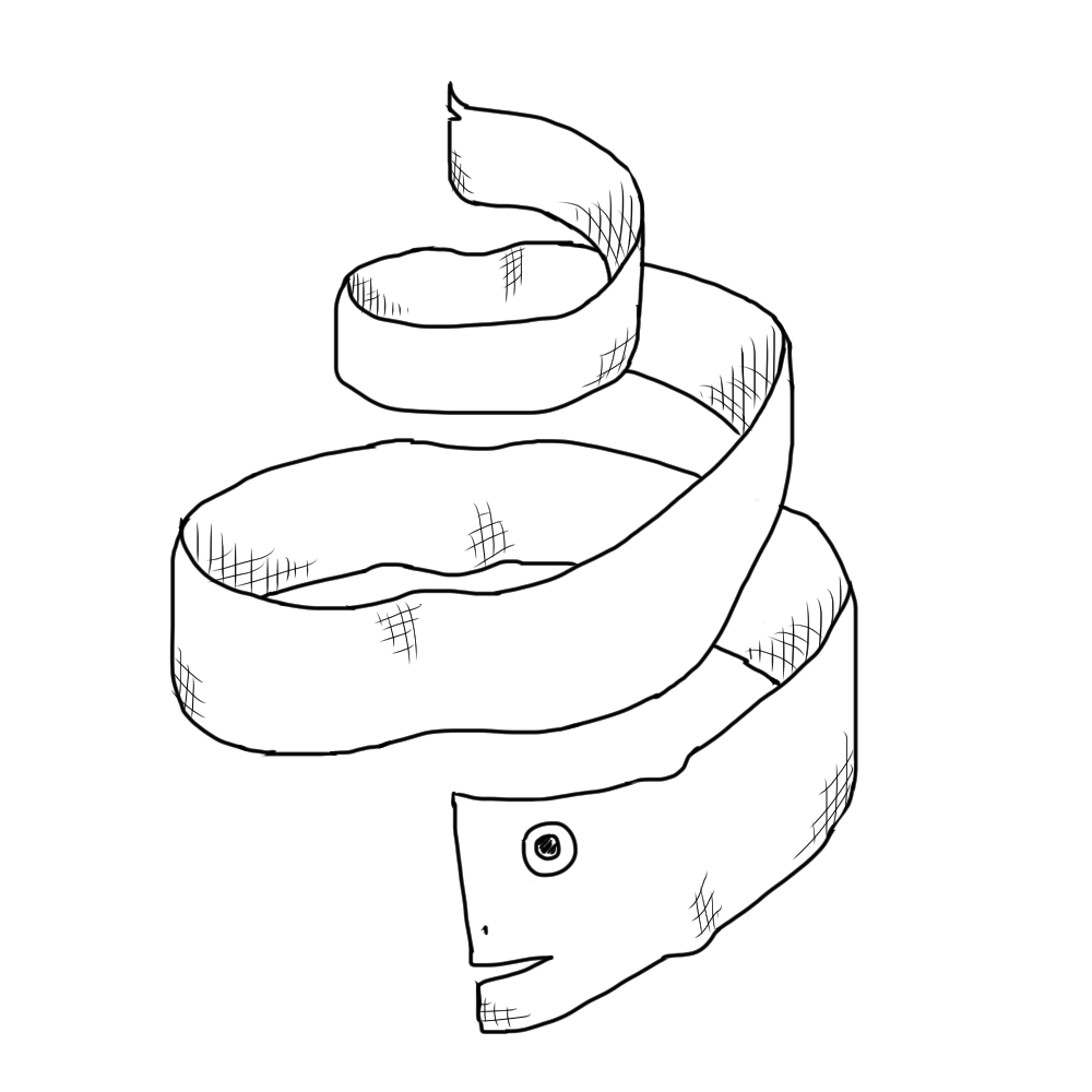 一反木綿のイラスト