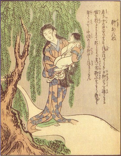 竹原春泉斎の描く「柳婆」