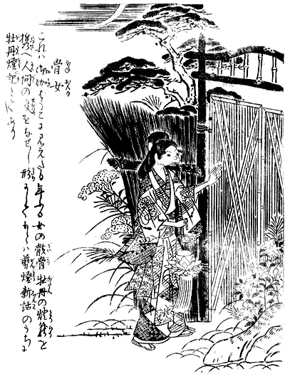 鳥山石燕の描いた「骨女」